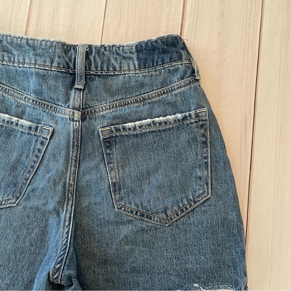 Hollister 90s Ultra High Rise Shorts Women’s 00 | W24 A-Line Jean Shorts Grunge - Picture 8 of 13